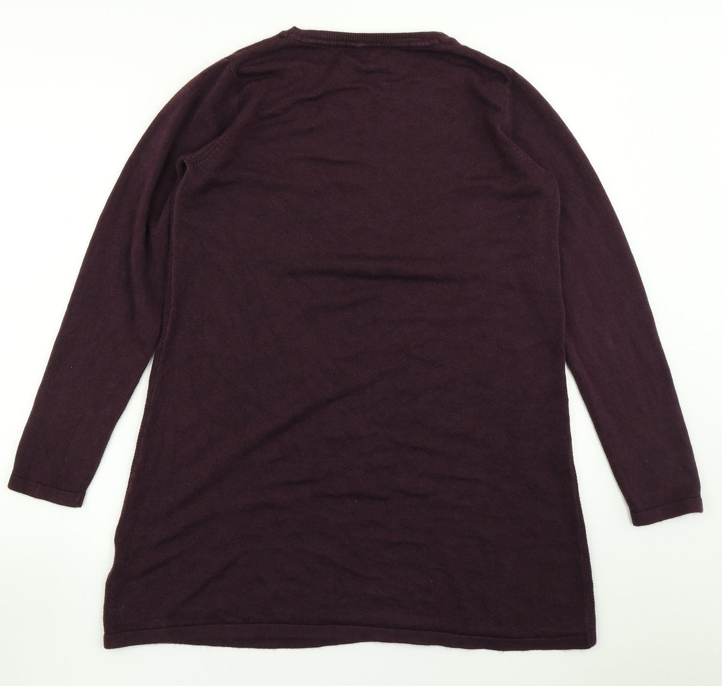 Intuition Womens Purple  Knit A-Line  Size 14
