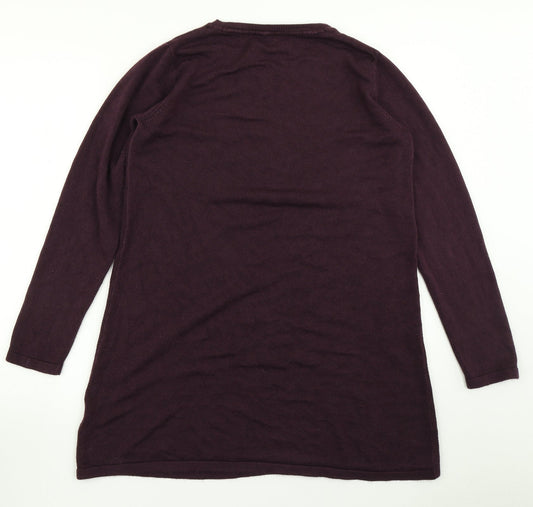Intuition Womens Purple  Knit A-Line  Size 14