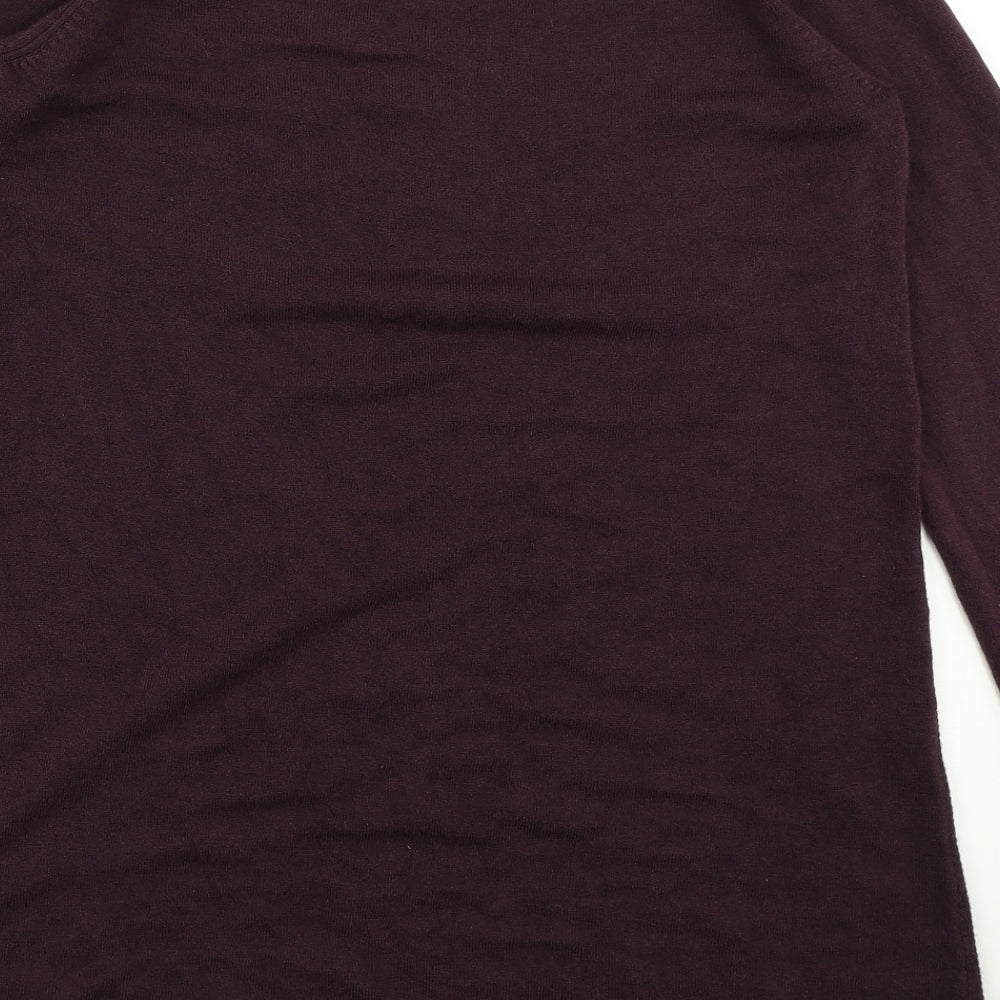 Intuition Womens Purple  Knit A-Line  Size 14