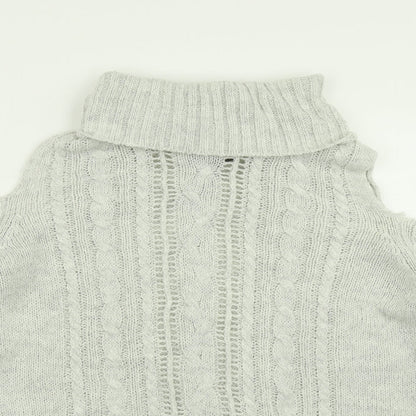 Primark Womens Grey  Knit Pullover Jumper Size M  - Cold Shpulder
