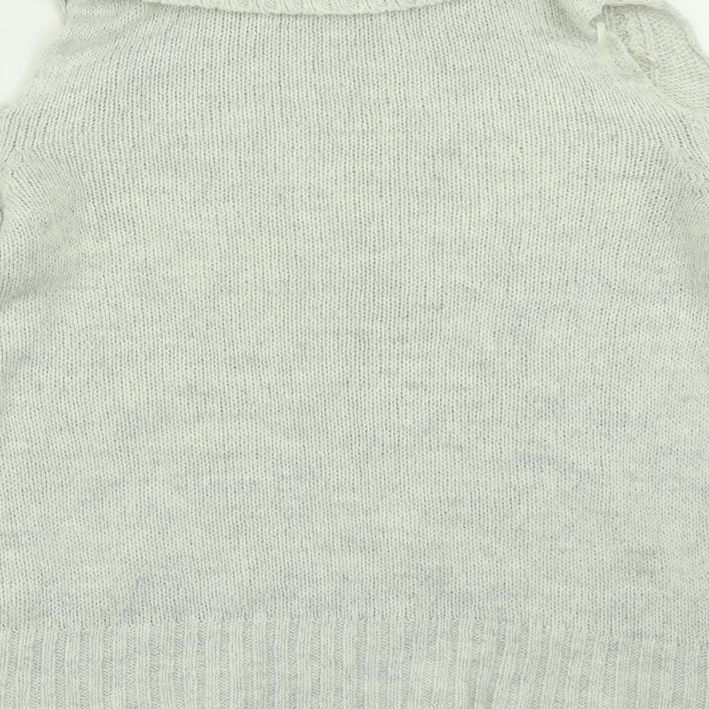 Primark Womens Grey  Knit Pullover Jumper Size M  - Cold Shpulder