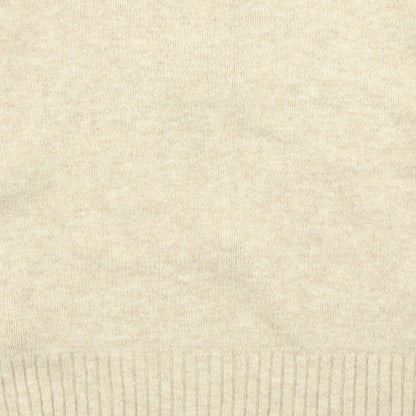 Primark Womens Beige Polka Dot Knit Pullover Jumper Size L