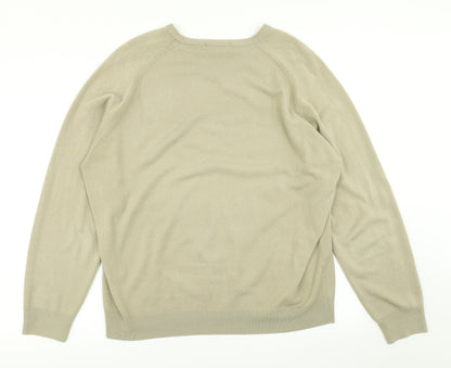 Blue Harbour Womens Brown  Knit Pullover Jumper Size XL