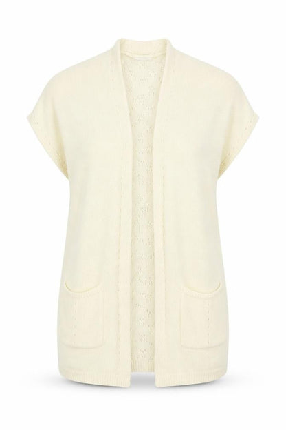 Womens UK Size 14 Roman White Cardigan Jumper