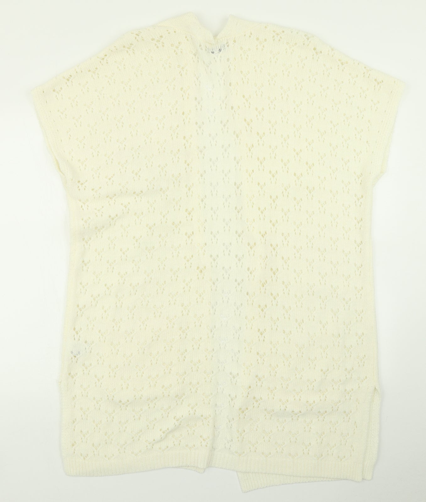 Womens UK Size 14 Roman White Cardigan Jumper