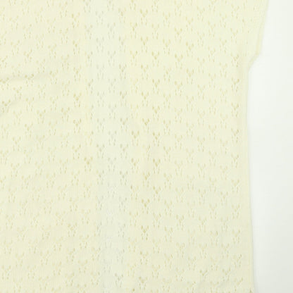 Womens UK Size 14 Roman White Cardigan Jumper