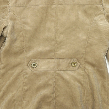 Eleganz Womens Brown  Corduroy Jacket Blazer Size 12