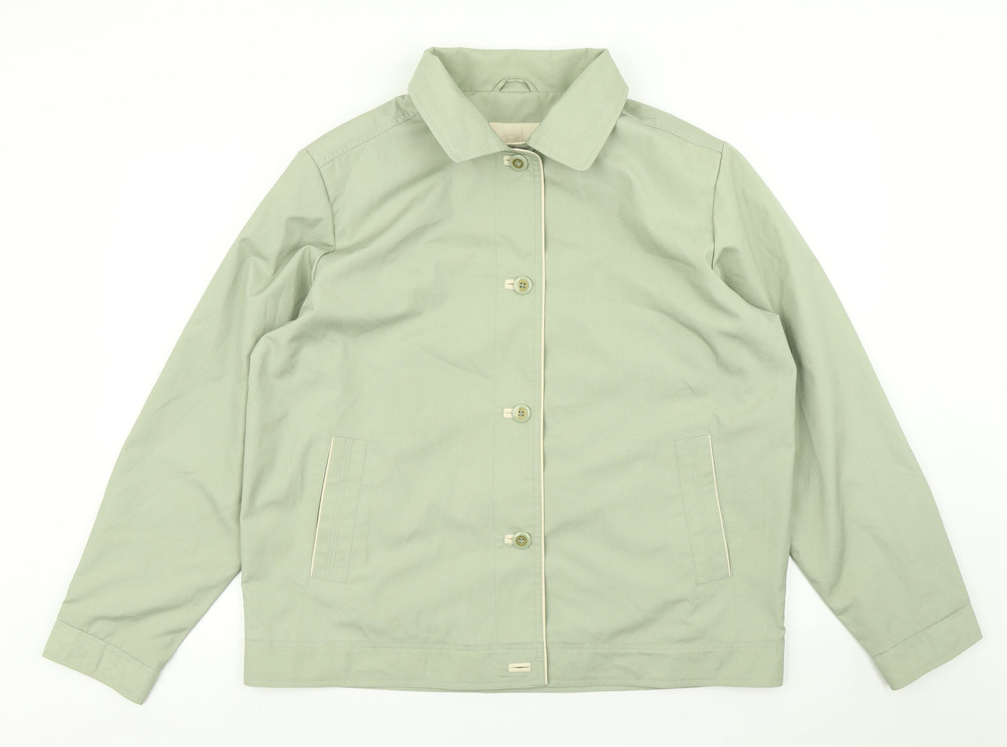 Womens UK Size 16 EWM Green Overcoat