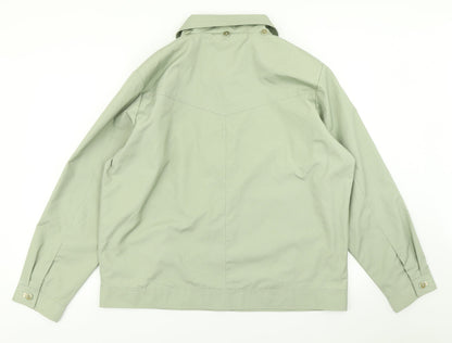 Womens UK Size 16 EWM Green Overcoat