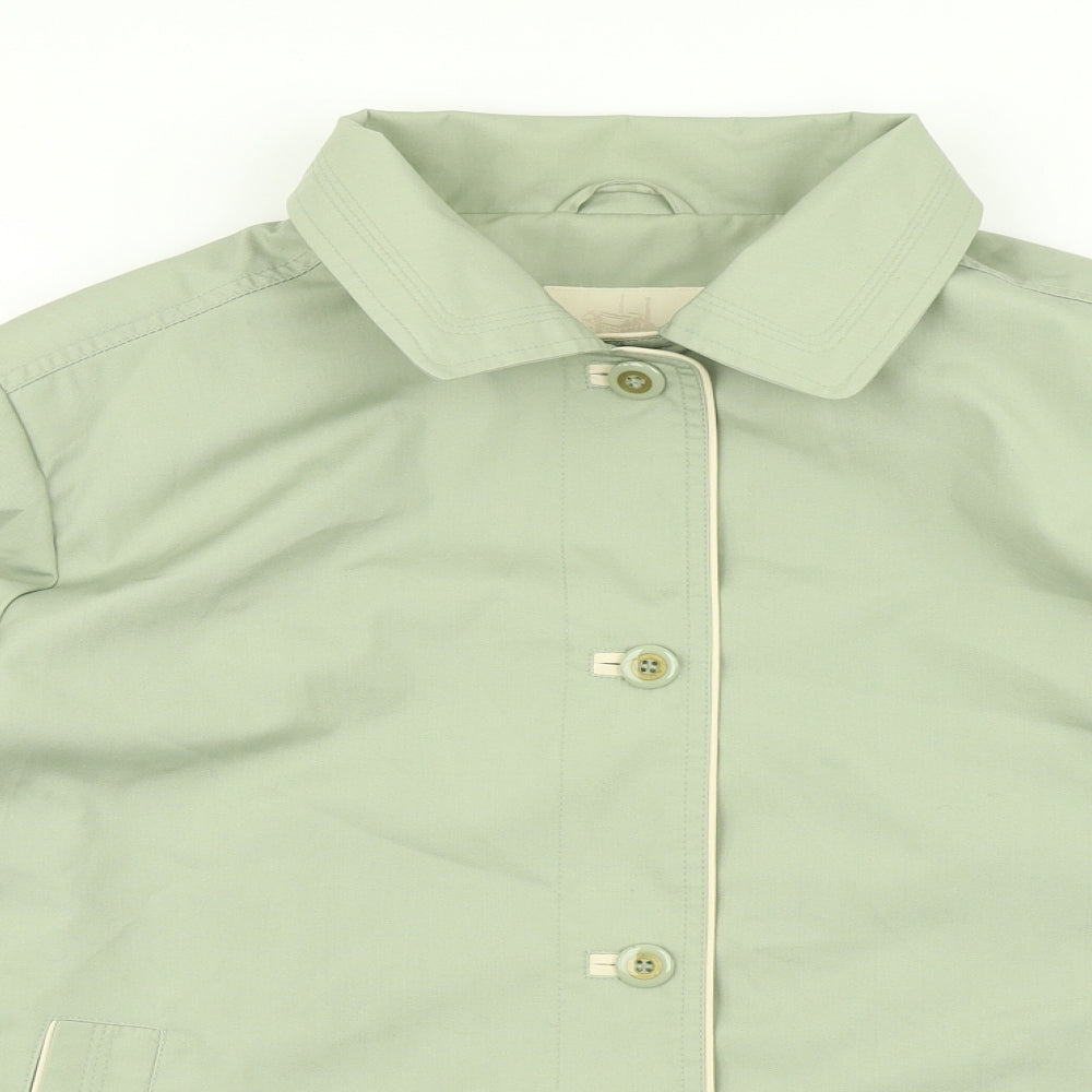 Womens UK Size 16 EWM Green Overcoat