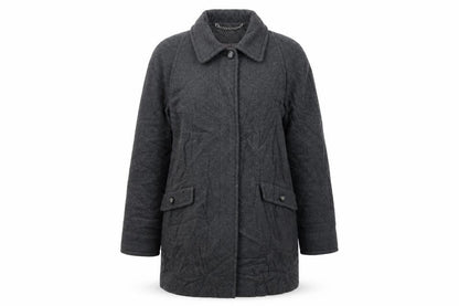 Berkertex Womens Grey   Overcoat Coat Size 14