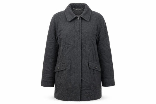 Berkertex Womens Grey   Overcoat Coat Size 14