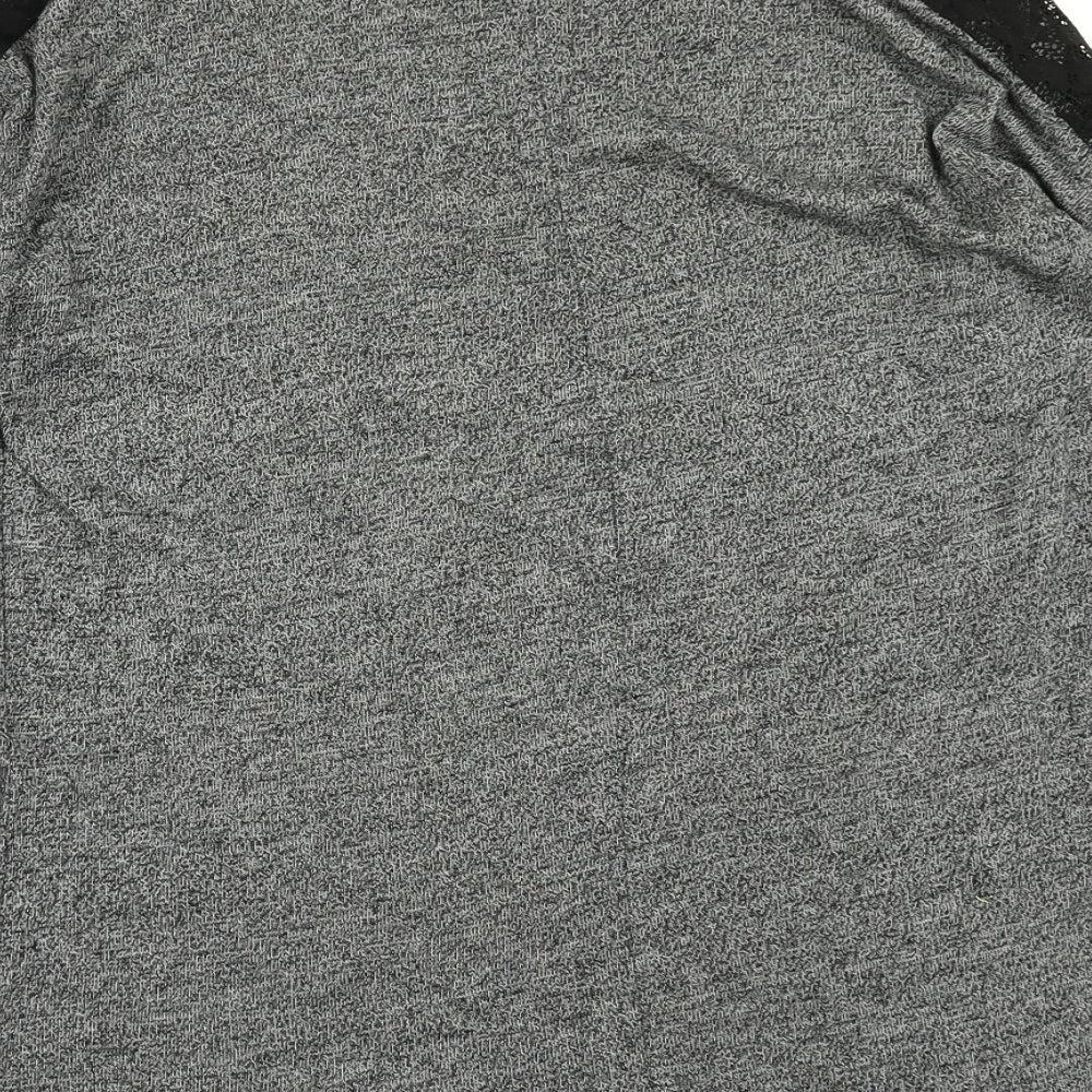 Womens UK Size 10 Atmosphere Grey Basic T-Shirt