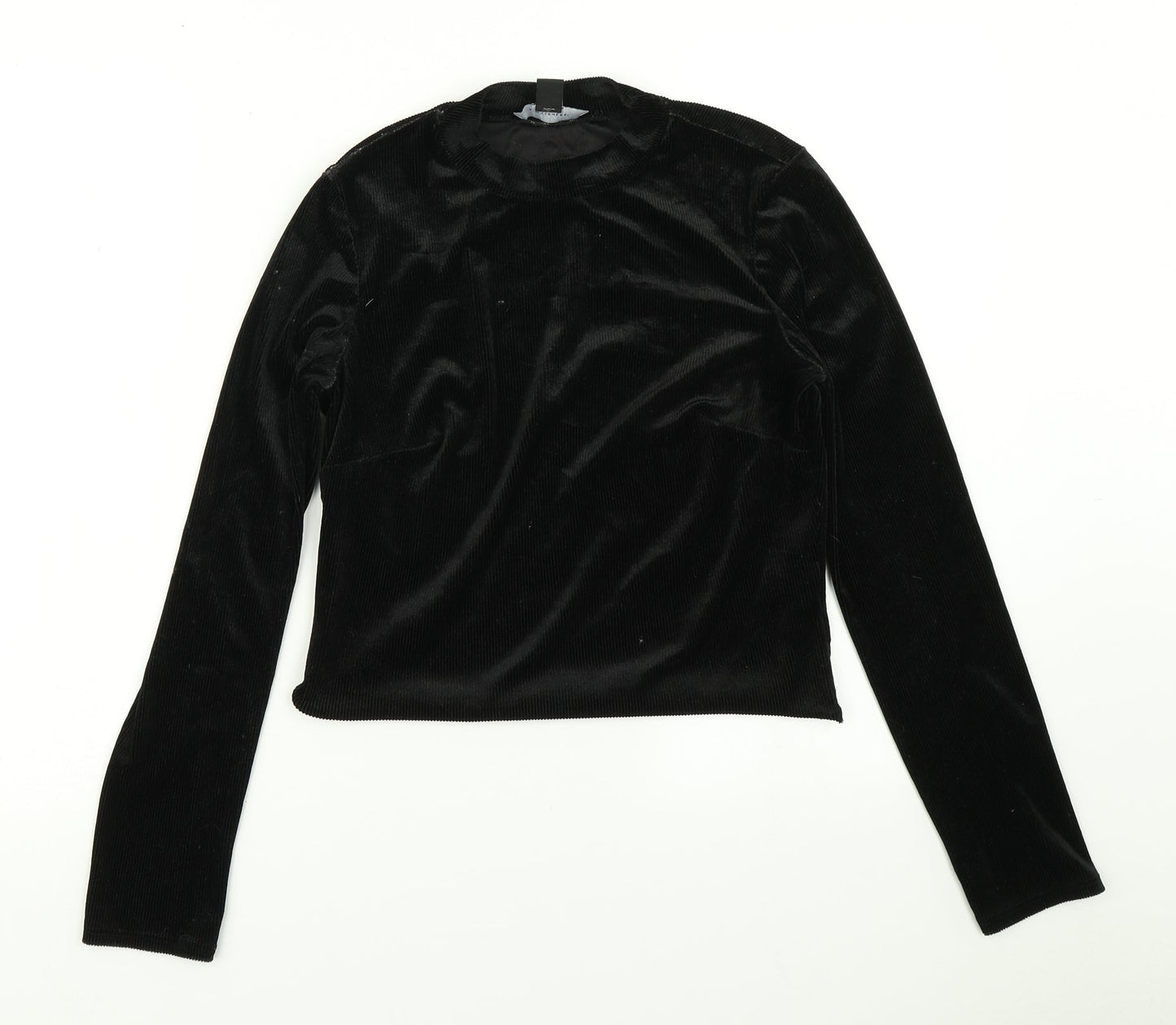 Womens UK Size 12 Atmosphere Black Basic T-Shirt