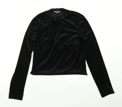 Womens UK Size 12 Atmosphere Black Basic T-Shirt