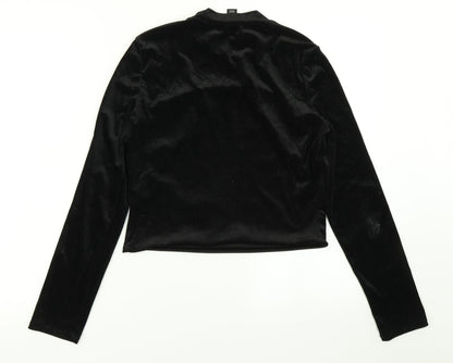 Womens UK Size 12 Atmosphere Black Basic T-Shirt