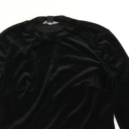 Womens UK Size 12 Atmosphere Black Basic T-Shirt