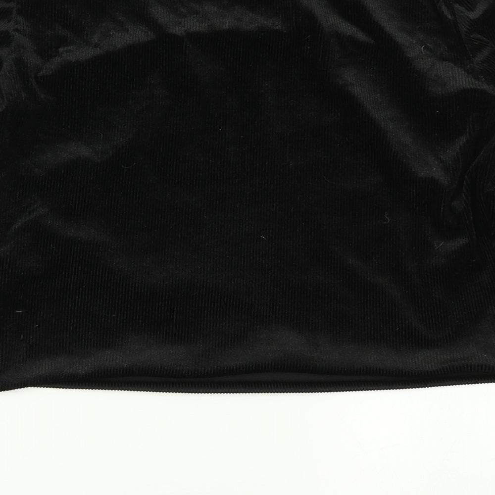 Womens UK Size 12 Atmosphere Black Basic T-Shirt