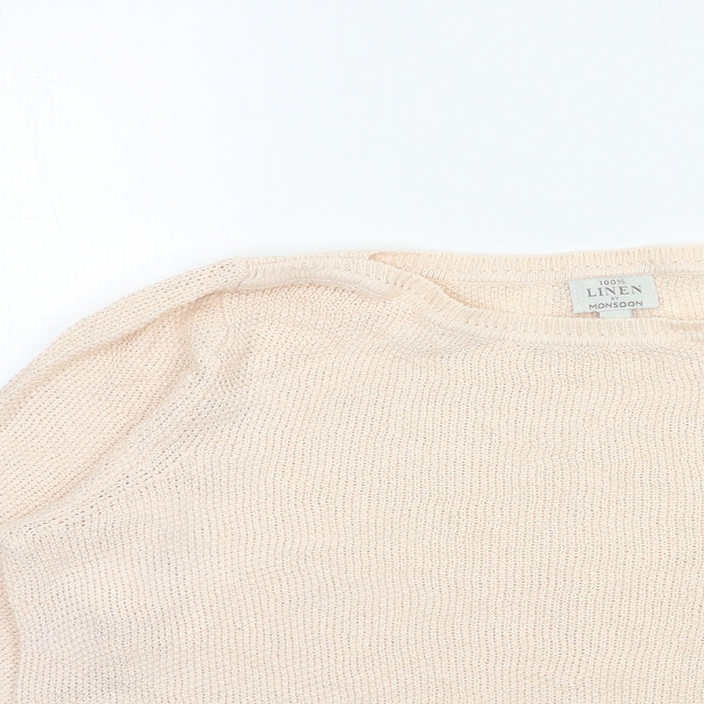 Womens UK Size L Monsoon Pink Pullover Jumper
