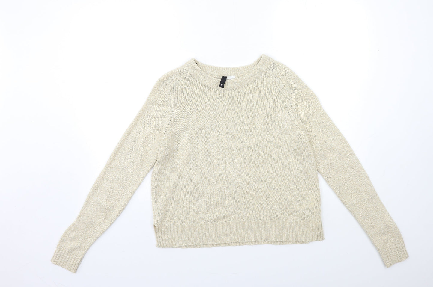 Womens UK Size S H&M Beige Pullover Jumper