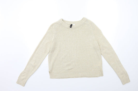 Womens UK Size S H&M Beige Pullover Jumper