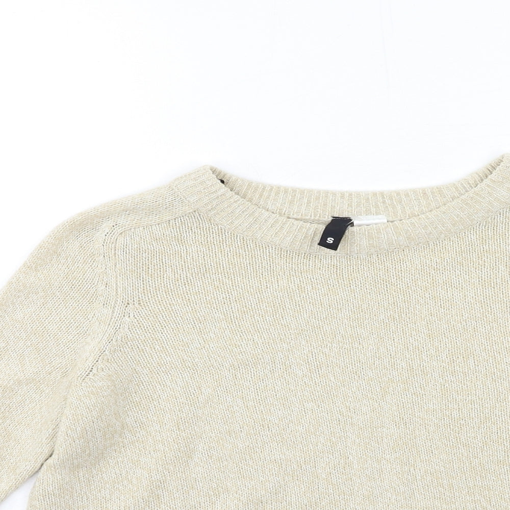 Womens UK Size S H&M Beige Pullover Jumper