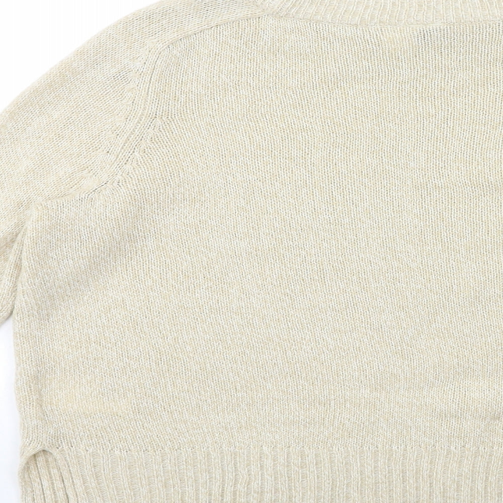 Womens UK Size S H&M Beige Pullover Jumper