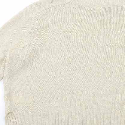 Womens UK Size S H&M Beige Pullover Jumper