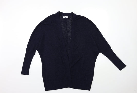 Womens UK Size M Papaya Blue Cardigan Jumper