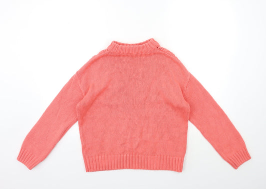Dorothy Perkins Womens Pink  Knit Pullover Jumper Size 10