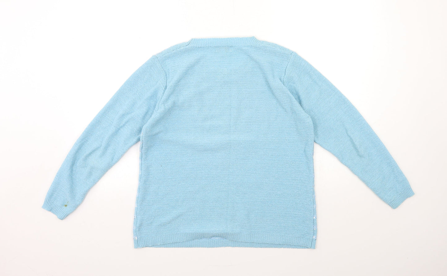 Womens UK Size M Fay Louise Blue Pullover Jumper