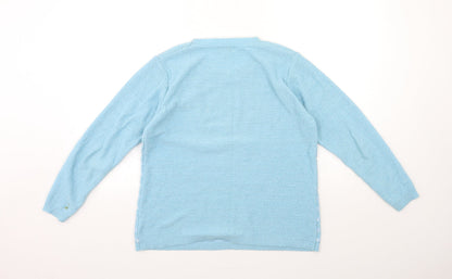 Womens UK Size M Fay Louise Blue Pullover Jumper