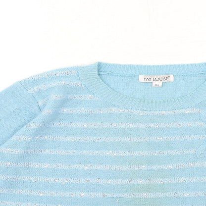 Womens UK Size M Fay Louise Blue Pullover Jumper