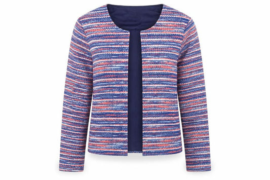 Womens UK Size S ann de lancay Blue Jacket