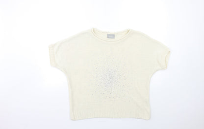 Womens UK Size M Wallis Beige Pullover Jumper