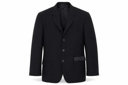 Mens UK Size 42 George Regular Black Suit Jacket
