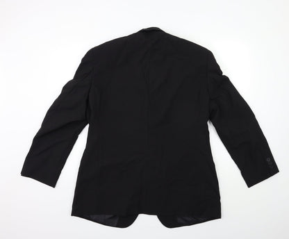 George Mens Black   Jacket Suit Jacket Size 42