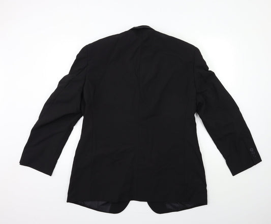 George Mens Black   Jacket Suit Jacket Size 42