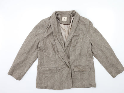 TU Womens Brown   Jacket Suit Jacket Size 20