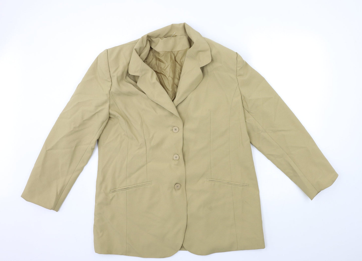 Womens UK Size 18 Preworn Regular Beige Suit Jacket