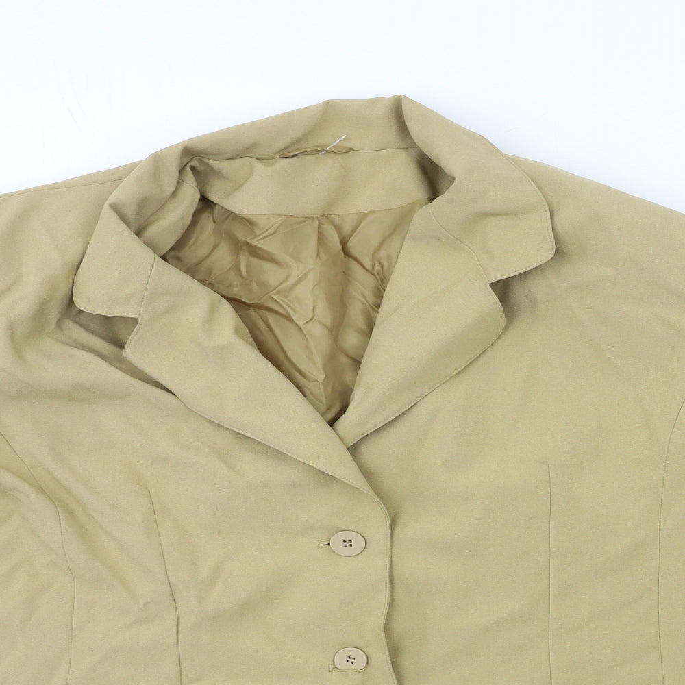 Womens UK Size 18 Preworn Regular Beige Suit Jacket