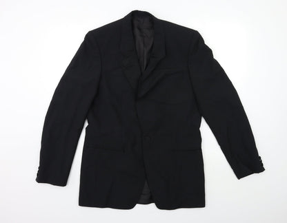 Mens UK Size 38 Preworn Regular Black Suit Jacket