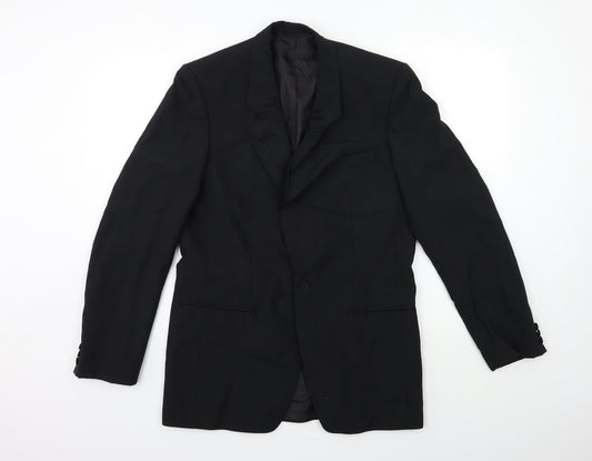 Mens UK Size 38 Preworn Regular Black Suit Jacket