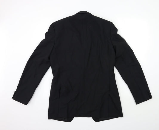 Mens UK Size 38 Preworn Regular Black Suit Jacket