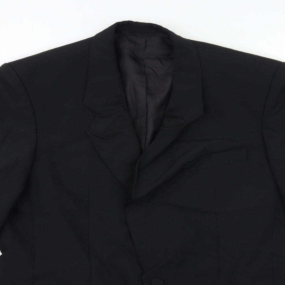Mens UK Size 38 Preworn Regular Black Suit Jacket