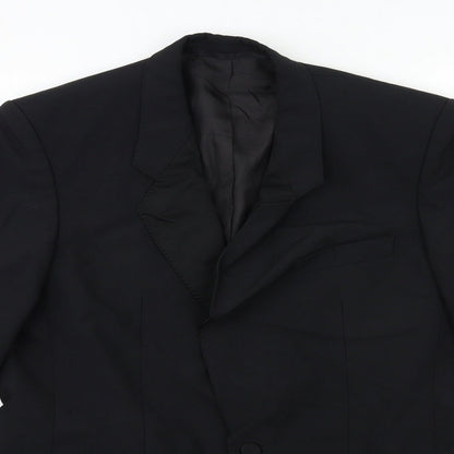 Mens UK Size 38 Preworn Regular Black Suit Jacket