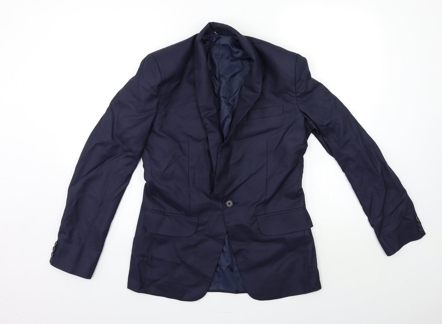 Mens UK Size 36 Preworn Regular Blue Suit Jacket