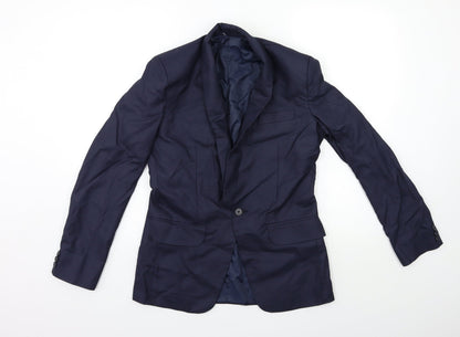 Mens UK Size 36 Preworn Regular Blue Suit Jacket