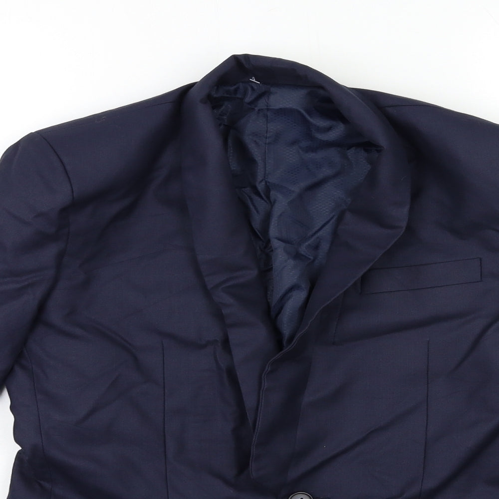 Mens UK Size 36 Preworn Regular Blue Suit Jacket