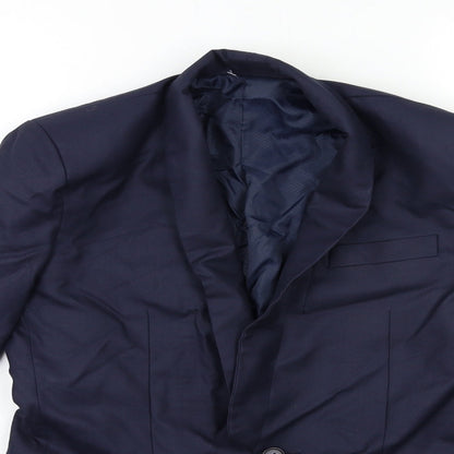 Mens UK Size 36 Preworn Regular Blue Suit Jacket
